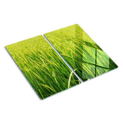 Planche à découper verre Champ d'herbe verte