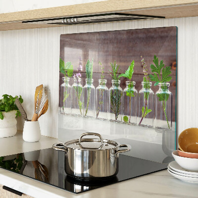 Planche à découper en verre Plantes en bouteilles