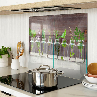 Planche à découper en verre Plantes en bouteilles