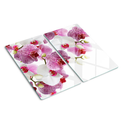 Planche à découper verre Orchidées devant la fenêtre