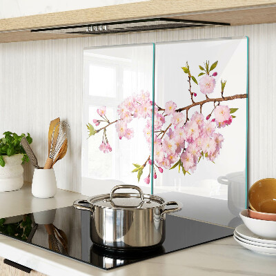 Planche à découper verre Fleurs de cerisier au printemps