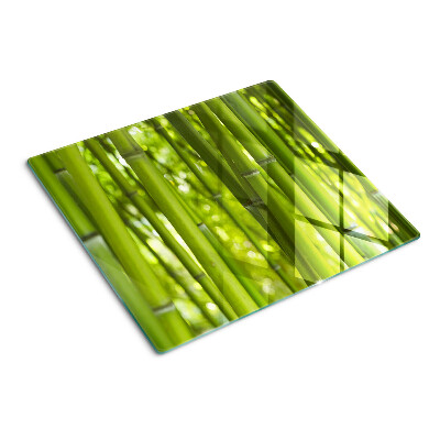 Planche à découper en verre Forêt de bambous