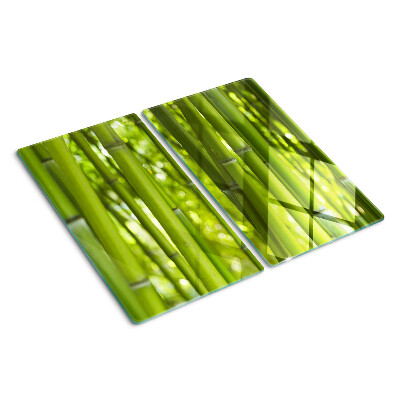 Planche à découper en verre Forêt de bambous