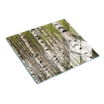 Planche à découper en verre Bouleaux blancs dans la forêt