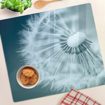 Planche à découper verre Pissenlits contre le ciel