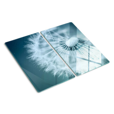 Planche à découper verre Pissenlits contre le ciel