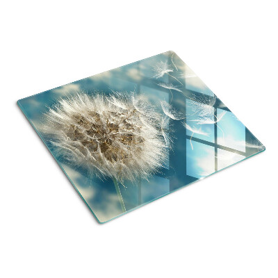 Planche à découper en verre Pissenlits contre le ciel
