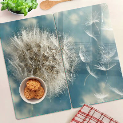 Planche à découper en verre Pissenlits contre le ciel