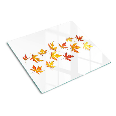 Planche à découper verre Feuilles d'érable aux couleurs d'automne