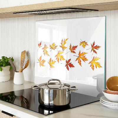 Planche à découper verre Feuilles d'érable aux couleurs d'automne