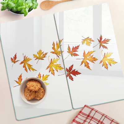 Planche à découper verre Feuilles d'érable aux couleurs d'automne