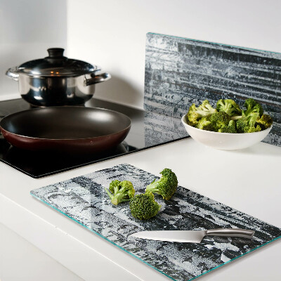 Planche à découper verre Forêt de bouleaux dans un paysage hivernal
