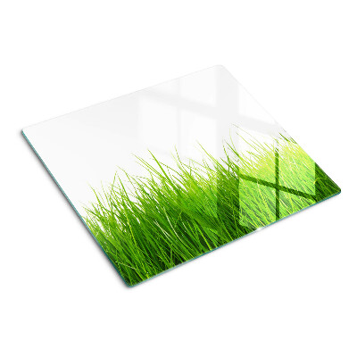 Planche à découper en verre L'herbe au soleil