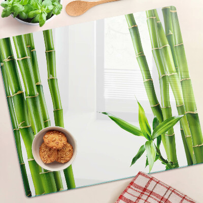 Planche à découper verre Bambou dans des tons de vert