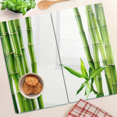 Planche à découper verre Bambou dans des tons de vert