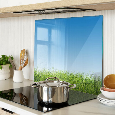Planche à découper en verre Prairie verte sous un ciel bleu