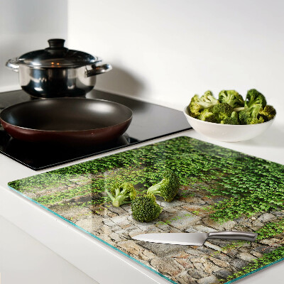 Planche à découper en verre Mur végétalisé avec de la mousse