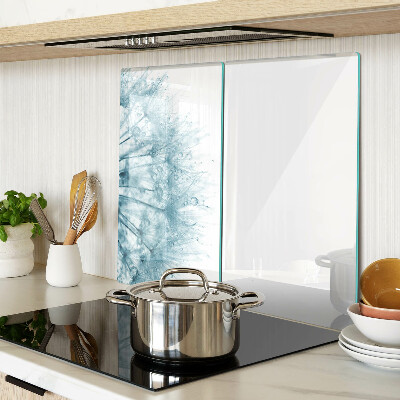 Planche à découper en verre Pissenlits avec des gouttes d'eau