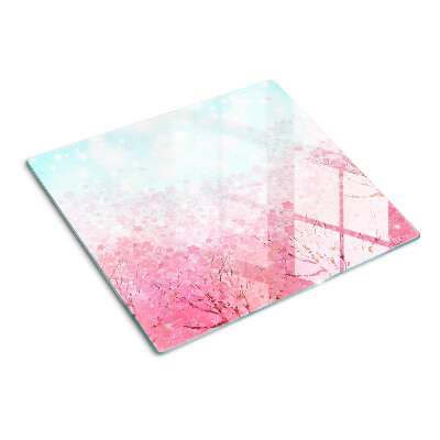 Planche à découper verre Motifs de fleurs de Sakura