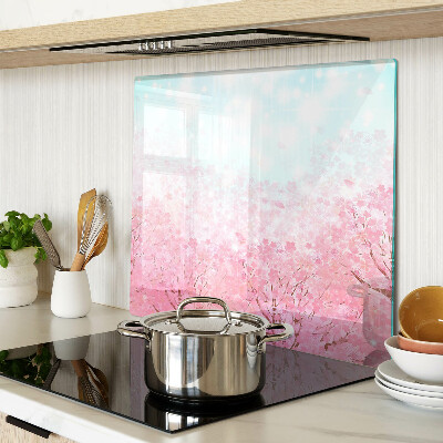 Planche à découper verre Motifs de fleurs de Sakura