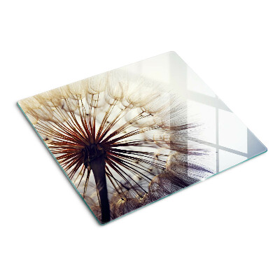 Planche à découper en verre Pissenlits à la lumière