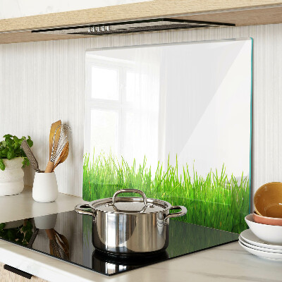 Planche à découper verre herbe verte