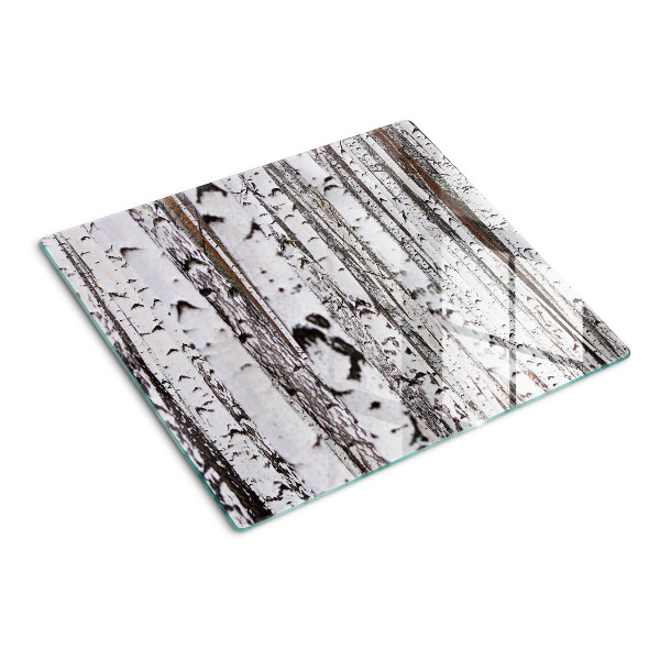 Planche à découper verre Troncs blancs de bouleaux