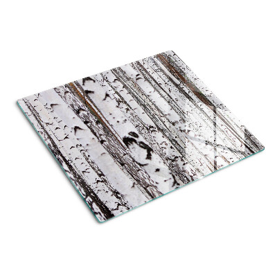 Planche à découper verre Troncs blancs de bouleaux
