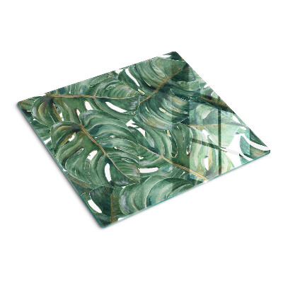 Planche à découper verre Feuilles de Monstera