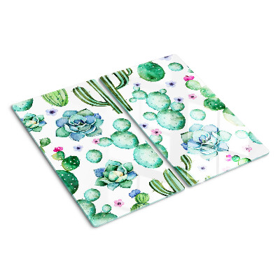 Planche à découper verre Cactus et plantes succulentes