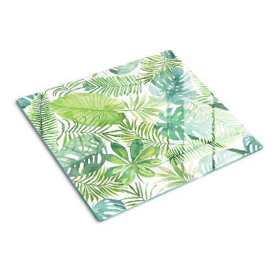Planche à découper en verre Motif végétal avec des feuilles