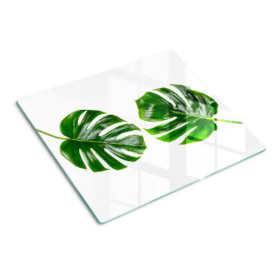 Planche à découper en verre Feuilles de Monstera