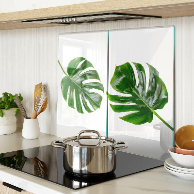 Planche à découper en verre Feuilles de Monstera