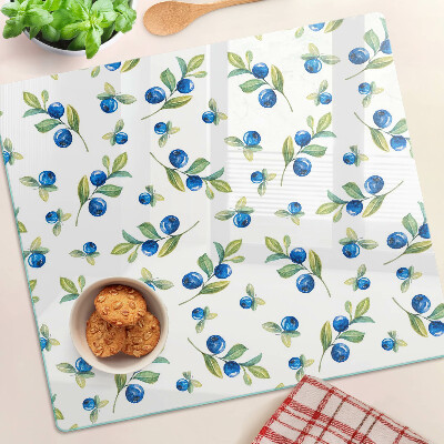 Planche à découper verre Baies sur les brindilles