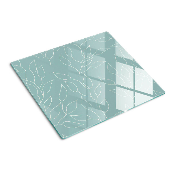 Planche à découper verre Feuilles en arrière-plan