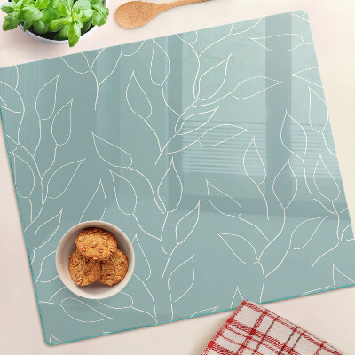Planche à découper verre Feuilles en arrière-plan