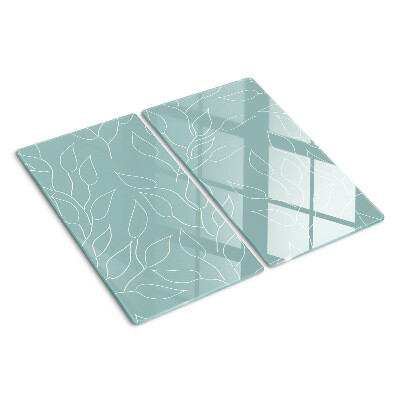 Planche à découper verre Feuilles en arrière-plan