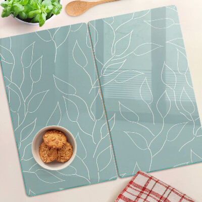 Planche à découper verre Feuilles en arrière-plan