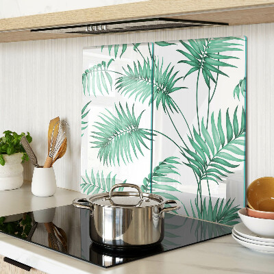 Planche à découper verre feuilles de palmier