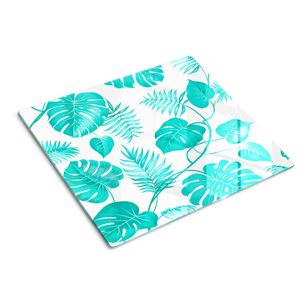 Planche à découper verre Feuilles tropicales dans des tons de vert