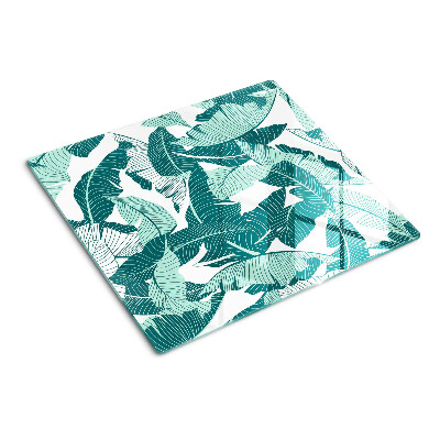 Planche à découper en verre Feuilles tropicales dans des tons de vert