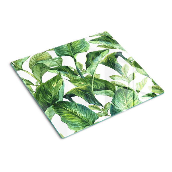 Planche à découper en verre Feuilles de plantes tropicales
