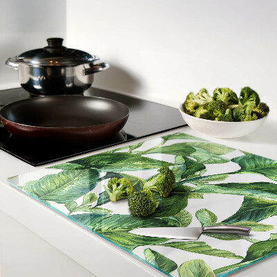 Planche à découper en verre Feuilles de plantes tropicales