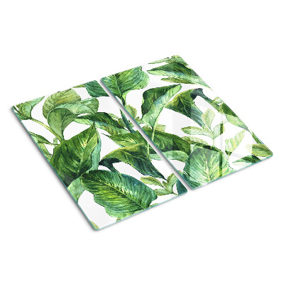Planche à découper en verre Feuilles de plantes tropicales