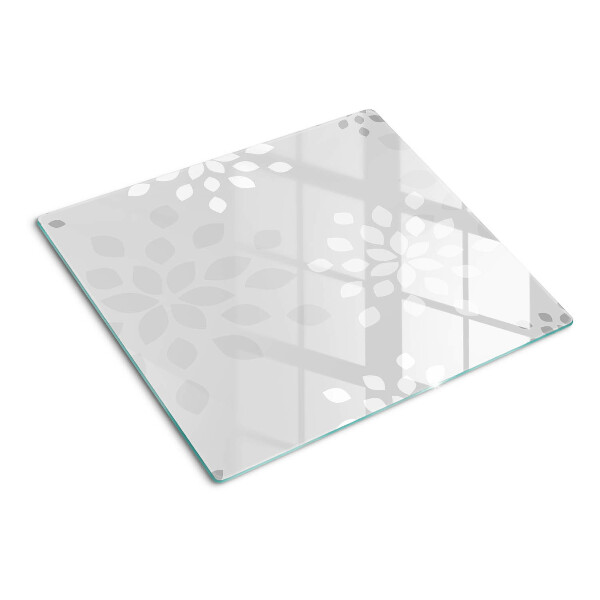 Planche à découper verre Motif floral avec des feuilles