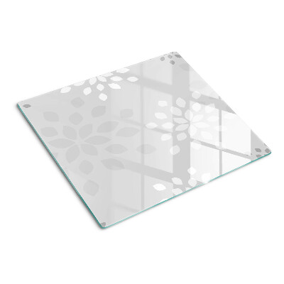 Planche à découper verre Motif floral avec des feuilles