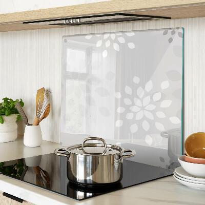 Planche à découper verre Motif floral avec des feuilles
