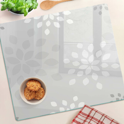 Planche à découper verre Motif floral avec des feuilles