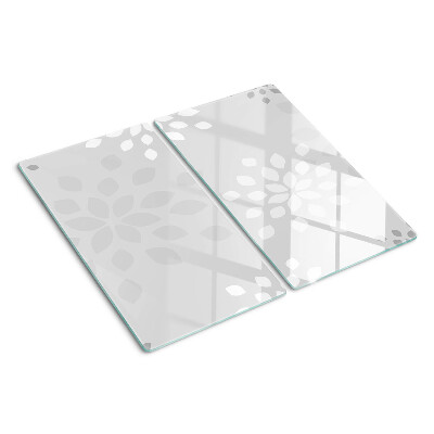 Planche à découper verre Motif floral avec des feuilles