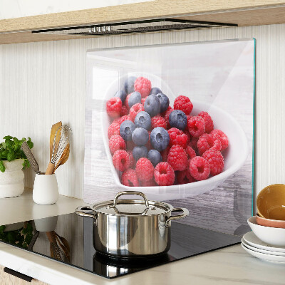 Planche à découper verre Fruits en forme de cœur